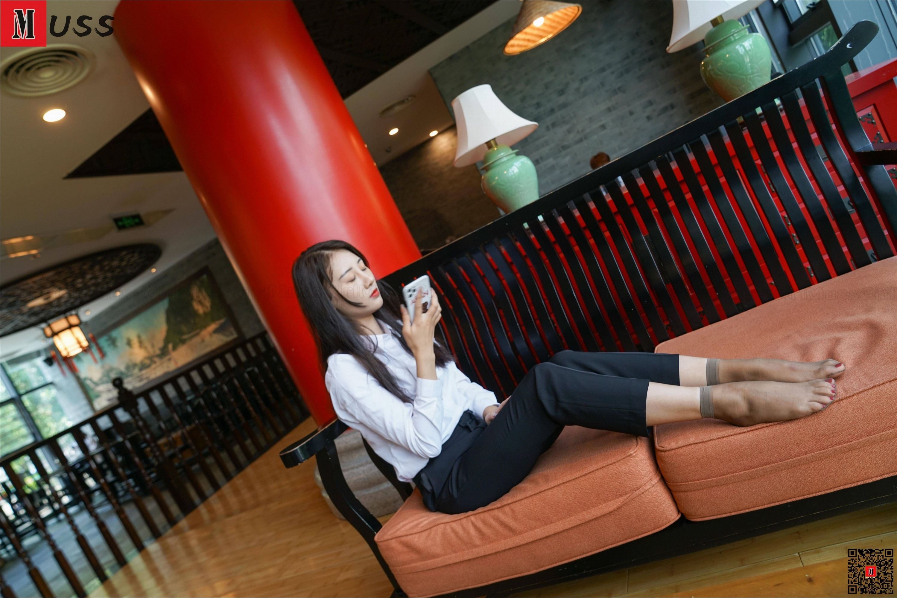 MussGirl慕丝女郎  NO.206 制服短丝高跟白领